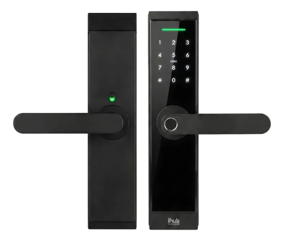Cerradura Biométrica iHub F60 LC WiFi Ideal Airbnb / Hotel Negro