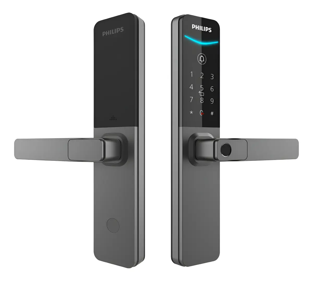 Cerradura Digital Philips DDL615 Huella, Clave, Tarjeta y Bluetooth