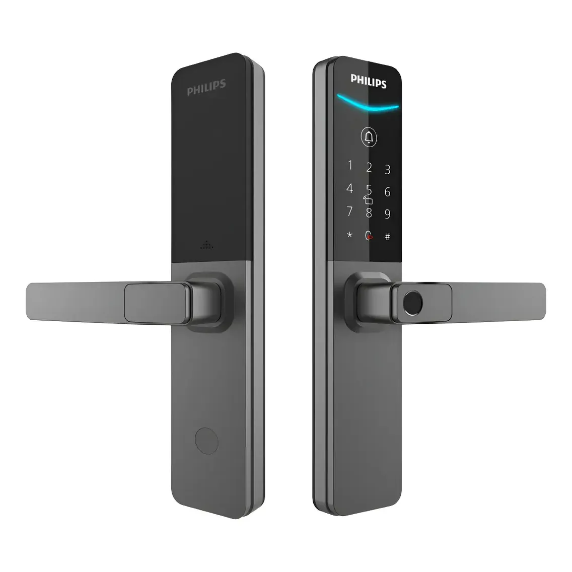 Cerradura Digital Philips DDL615 Huella, Clave, Tarjeta y Bluetooth